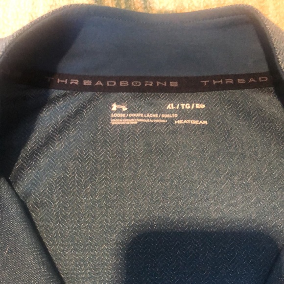 Extra large men’s Under Armour  heat gear, thread, born half zip pull over - Picture 7 of 14